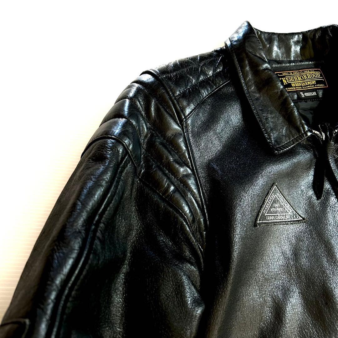 NEIGHBORHOOD シングルライダースレザージャケット ブルゾン レザー