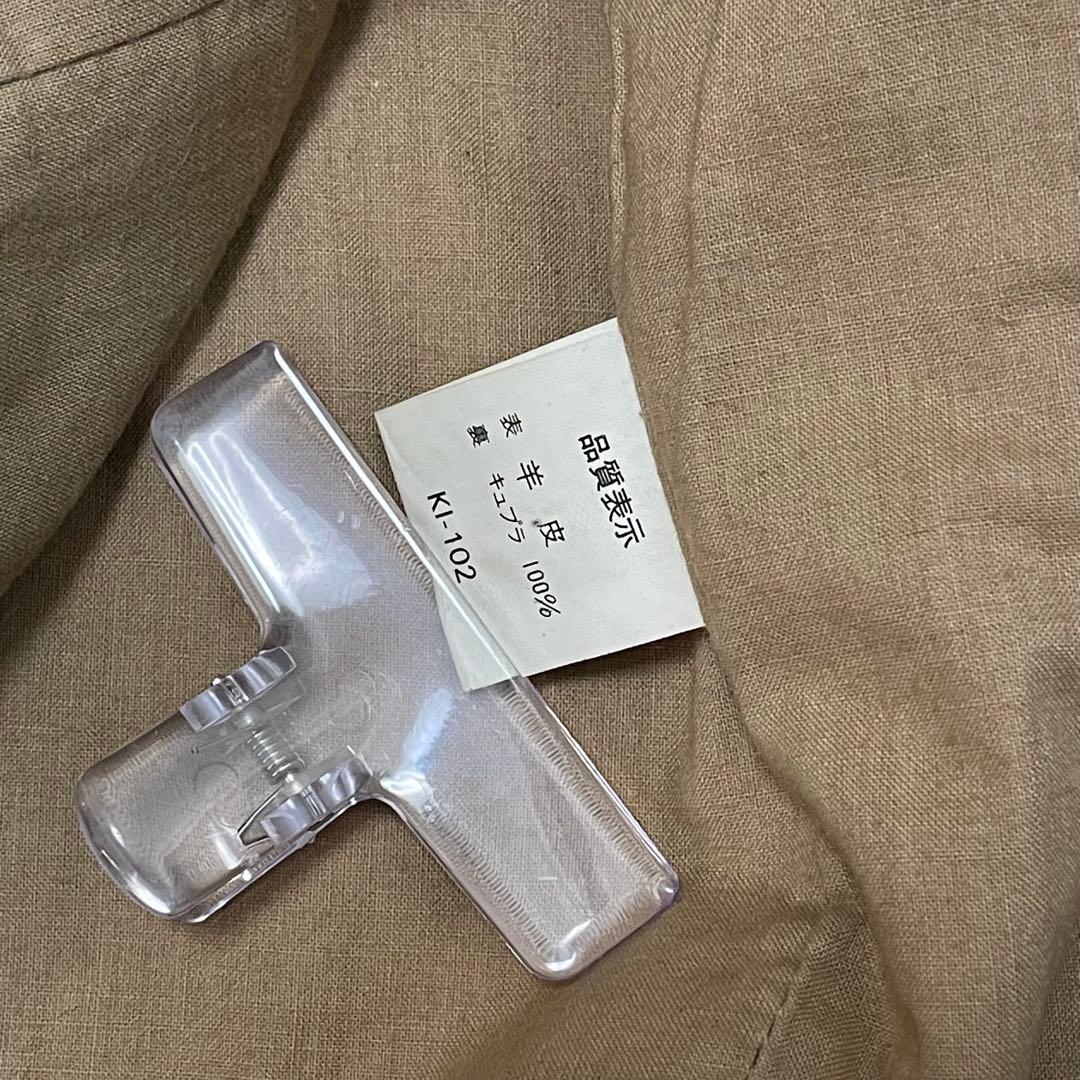 極暖ボアライナー付！羊革 レザーフライトジャケット A-2型 ブラウン Lサイズ