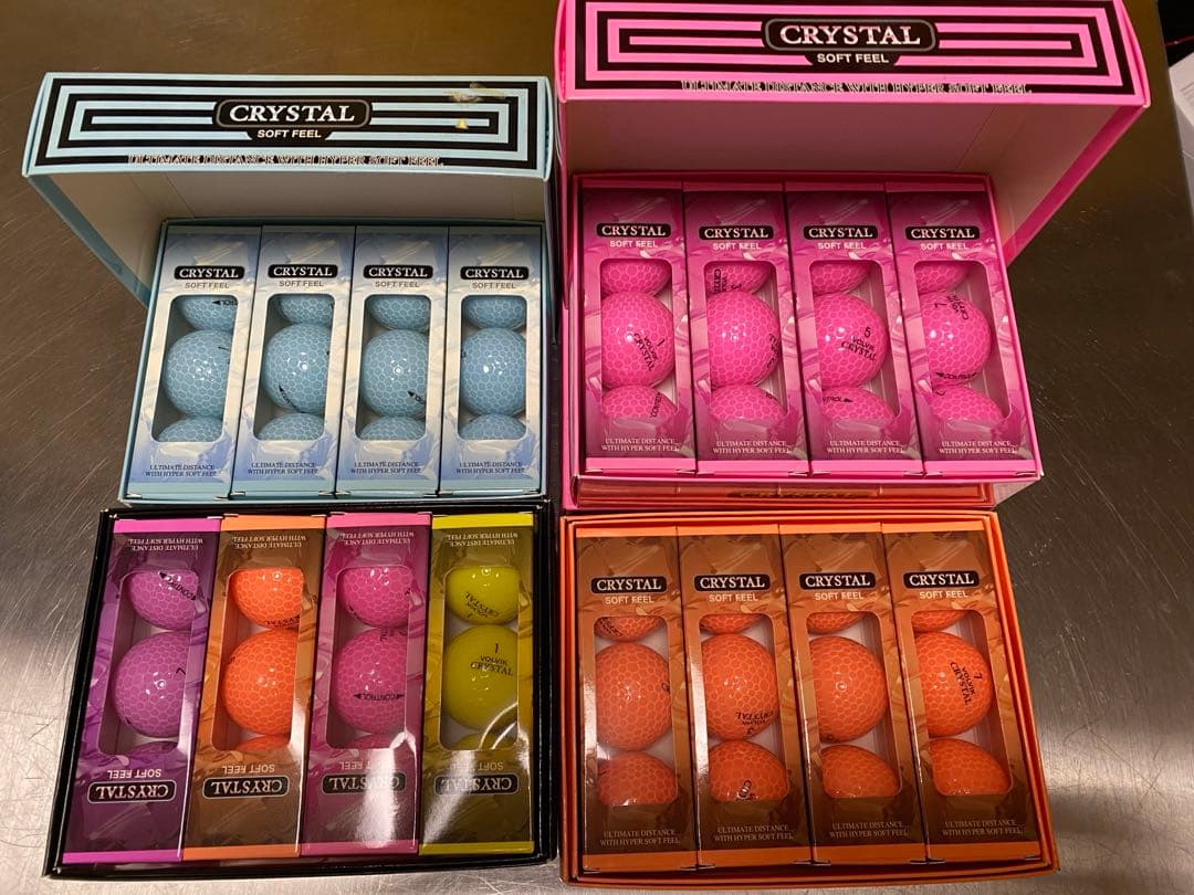 新品　volvik crystal ヴォルビック ゴルフボール　5ダース