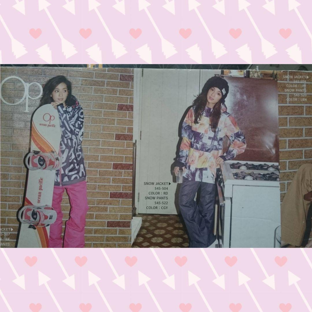 【M】上下セット スキーウェア スノーボード oceanpacific 中村アン