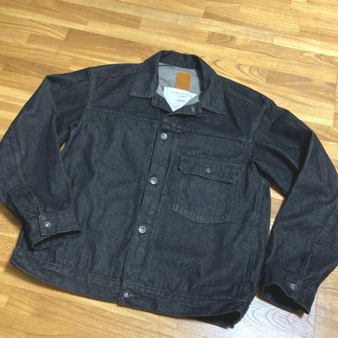 ADAM ET ROPÉ デニム ジャケット ビッグシルエット トラッカー 黒