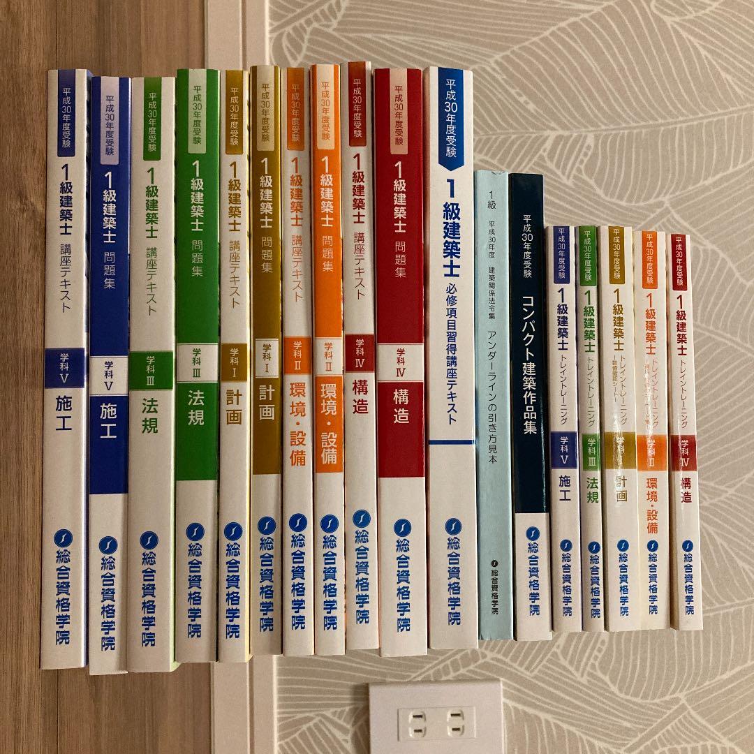 【総合資格】一級建建築士テキスト問題集参考書