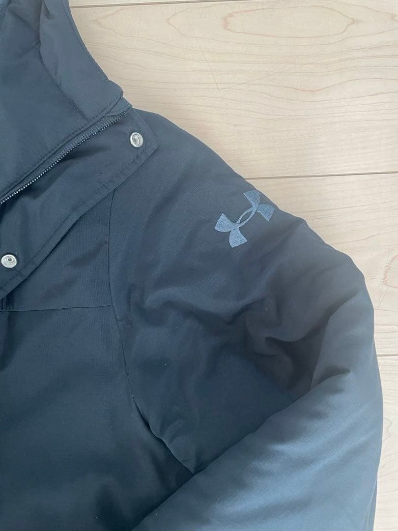 アンダーアーマー　ベンチコート　ロングコート　SM ブラック　黒　防寒着