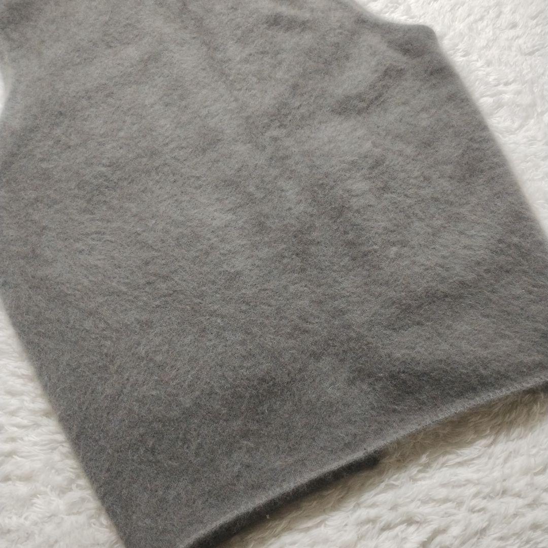 美品✨ボールジィ フラッフィーヤーン フロントオープンジレ ミドルベスト カーキ