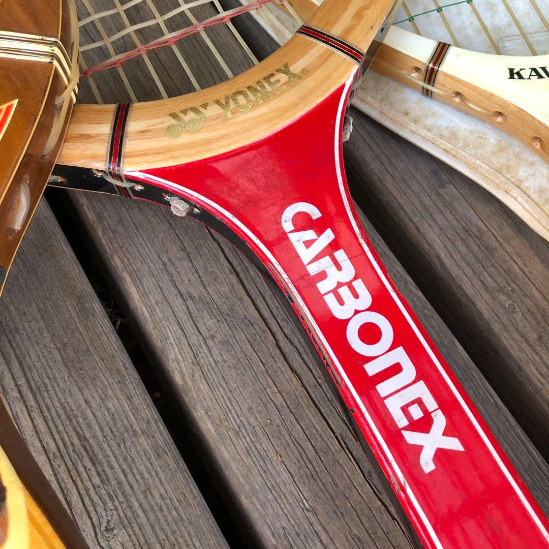 木製 テニスラケット 4本セット 希少 ヨネックス カワサキ TAD