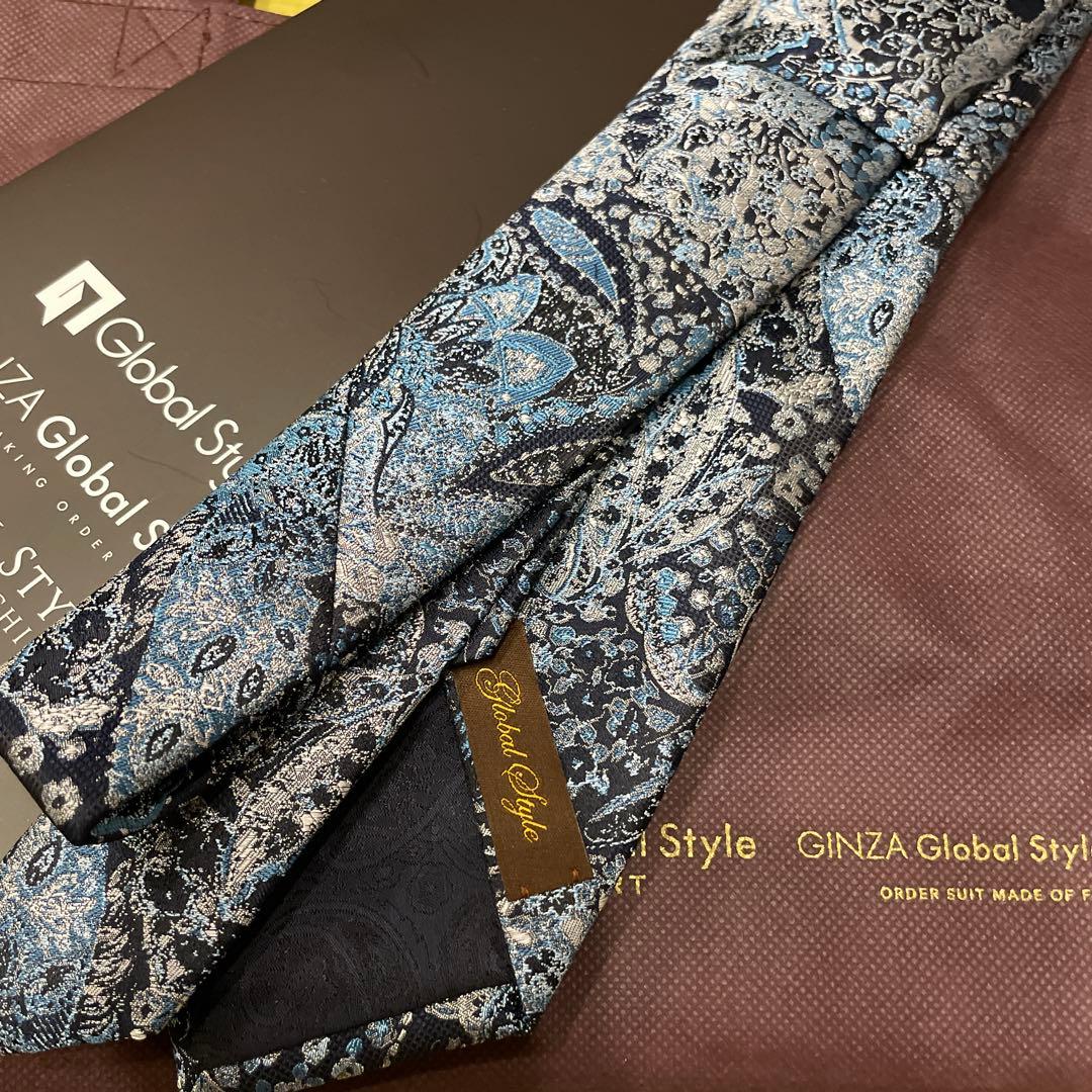 Global Style ペイズリー柄　高級ネクタイ