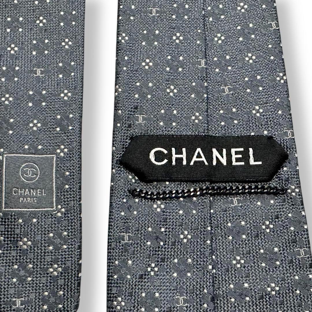 箱付き✨極美品✨CHANEL ネクタイ　シャネル ココマーク　光沢　【D】