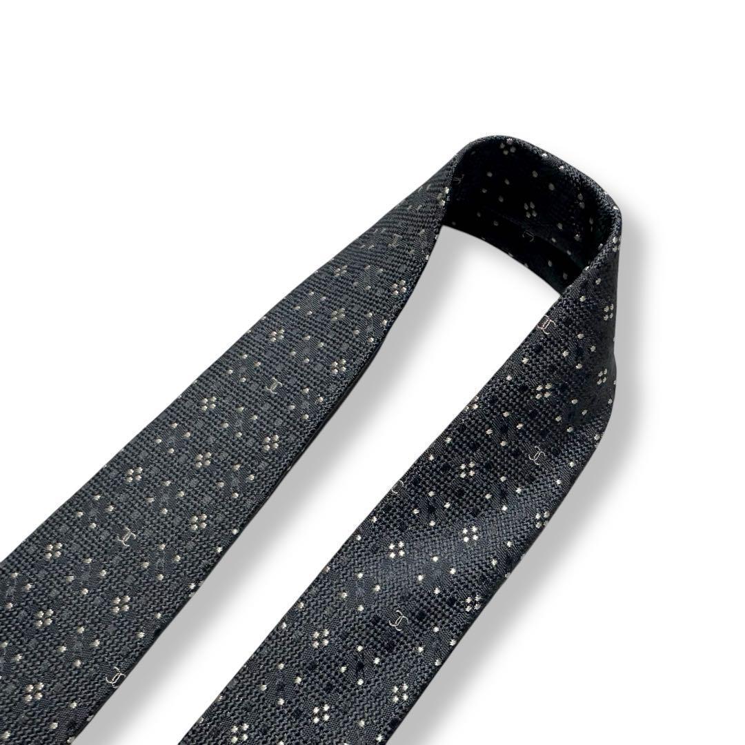 箱付き✨極美品✨CHANEL ネクタイ　シャネル ココマーク　光沢　【D】