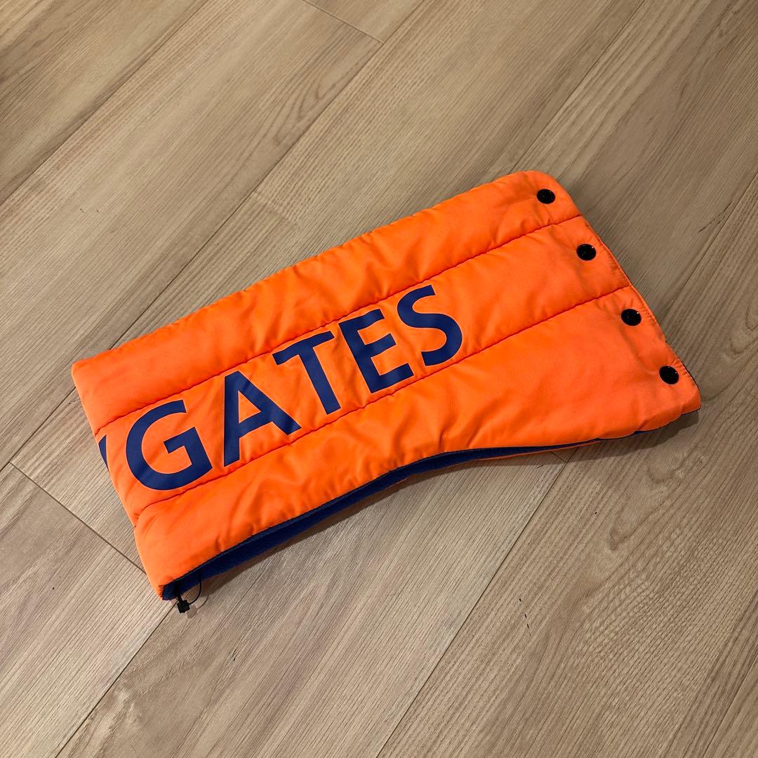 【新品同様】パーリーゲイツ　ネックウォーマー　unisexサイズ　ネオンオレンジ