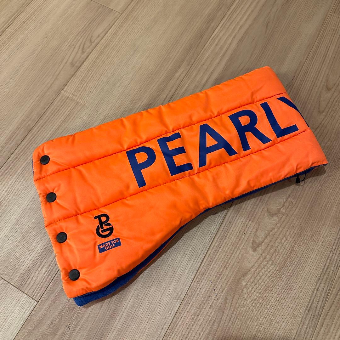 【新品同様】パーリーゲイツ　ネックウォーマー　unisexサイズ　ネオンオレンジ