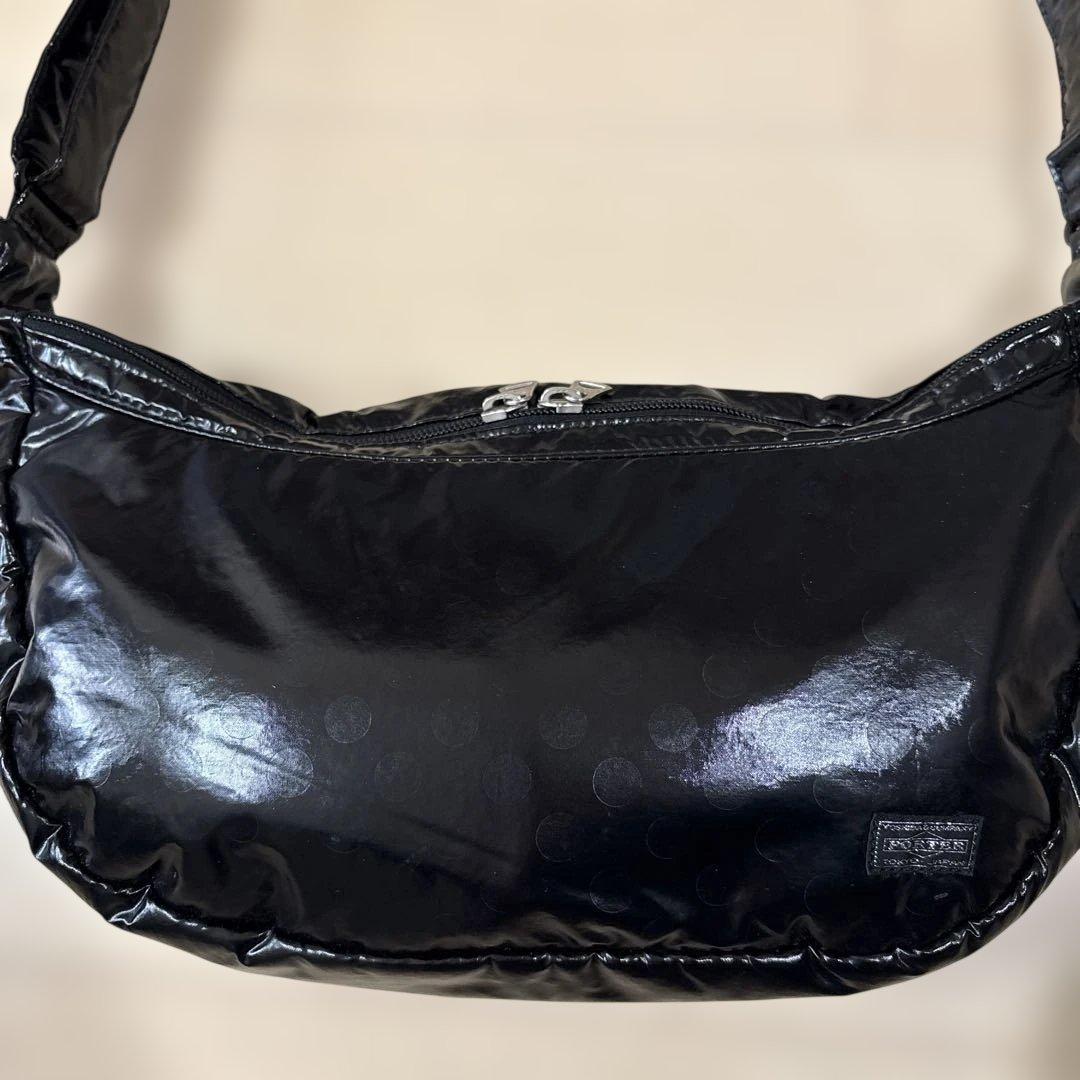PORTER ポーターガール　ボンボンショルダーバッグ　ブラック