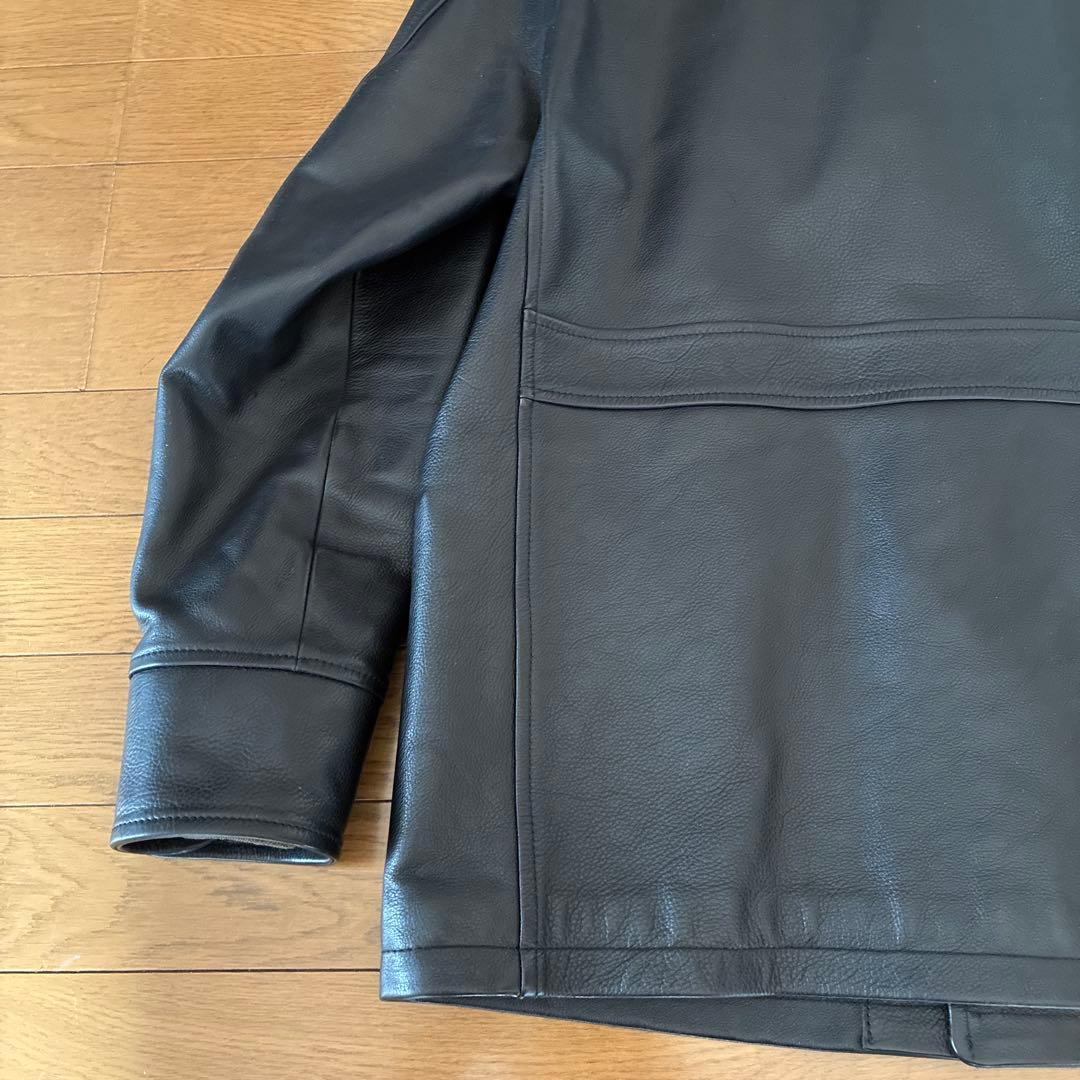 MOTOR-モト　ベジタブルタンニンなめし牛革カーコート