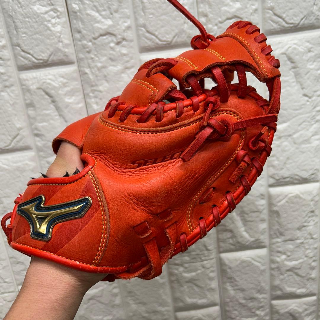 【美品】野球 グローブ 軟式 少年野球 キャッチャーミット ミズノ セレクト9