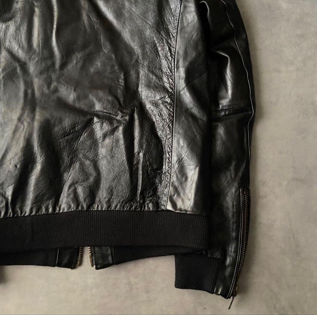 ジャケット・アウター grunge real horse leather jacket BQ10