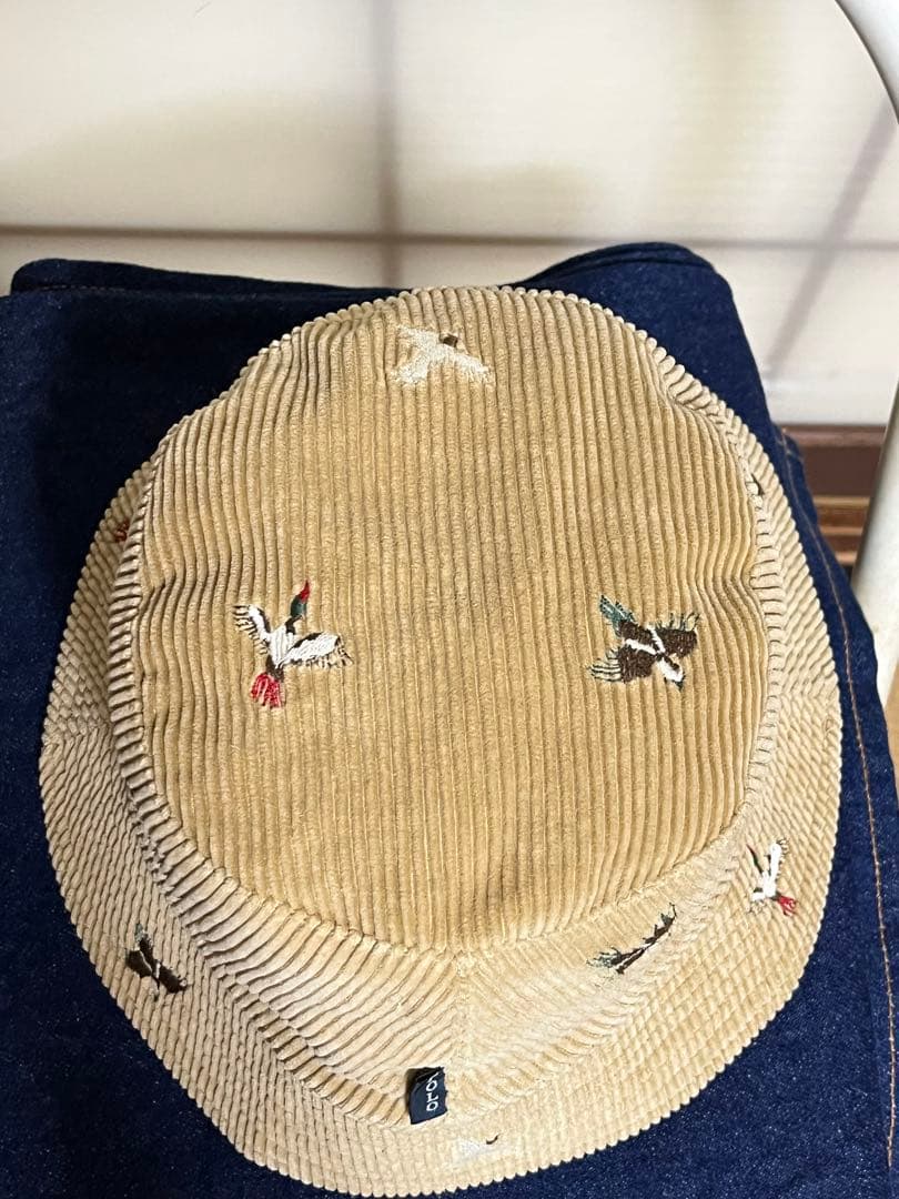 鳥柄POLO RALPH LAURENポロラルフローレンコーデュロイハット