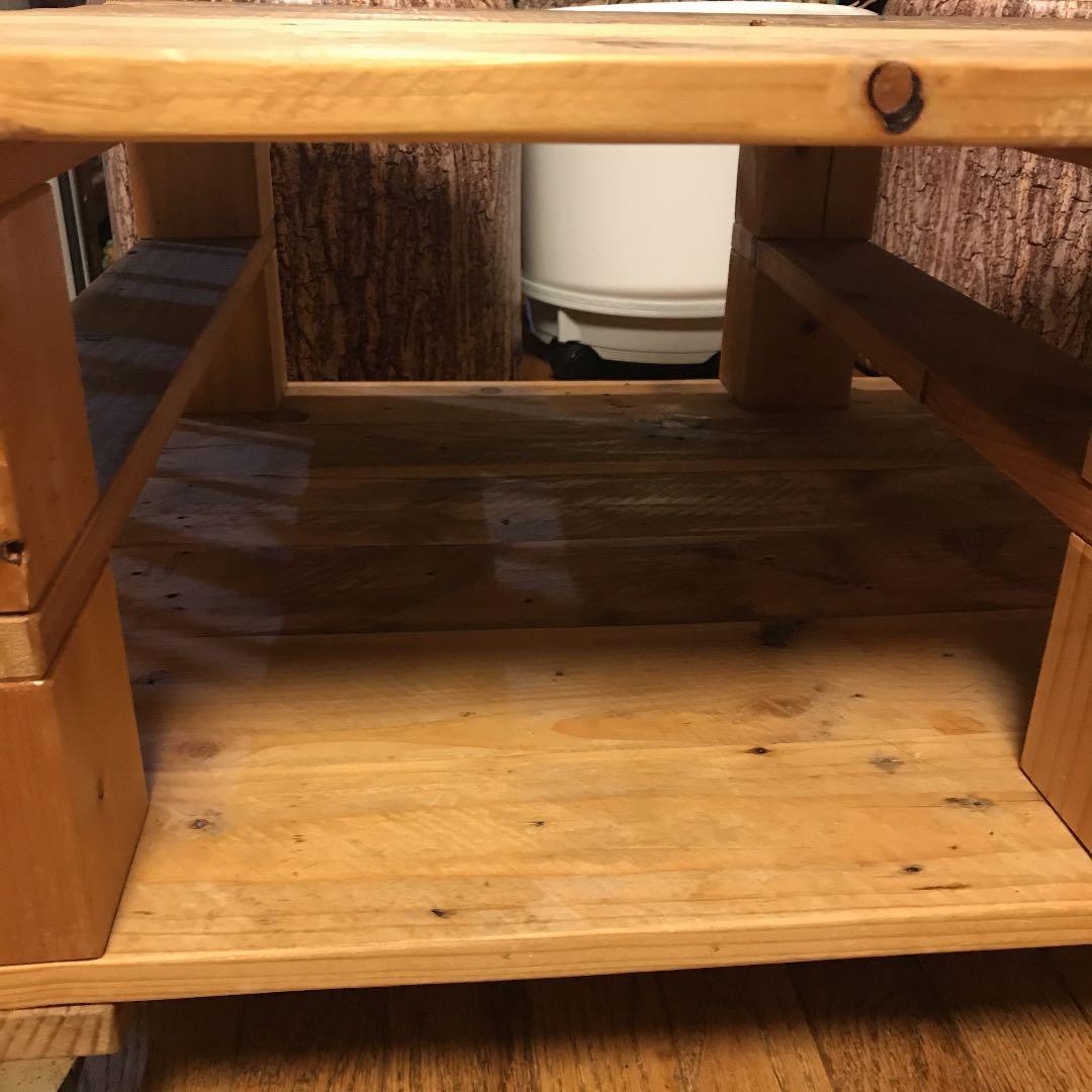 CHARA◼︎古材キャスター付きテーブル