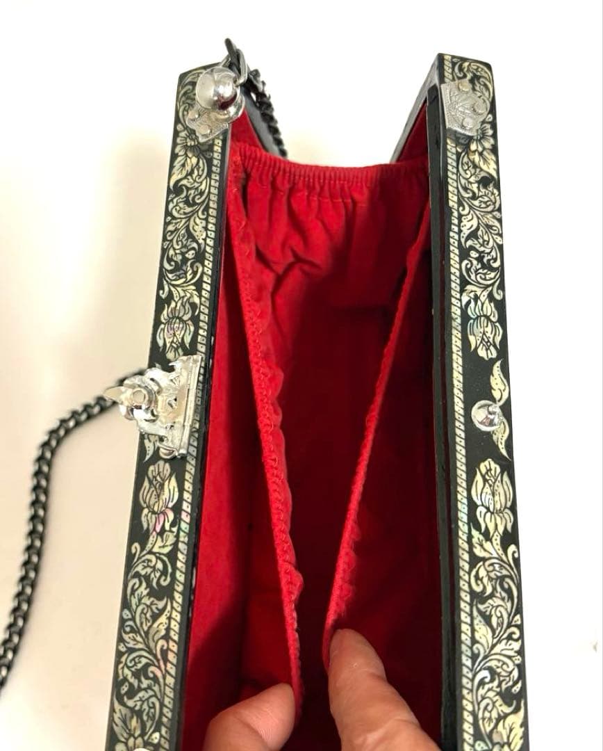 クラッチバッグ　螺鈿細工　パーティーバッグ