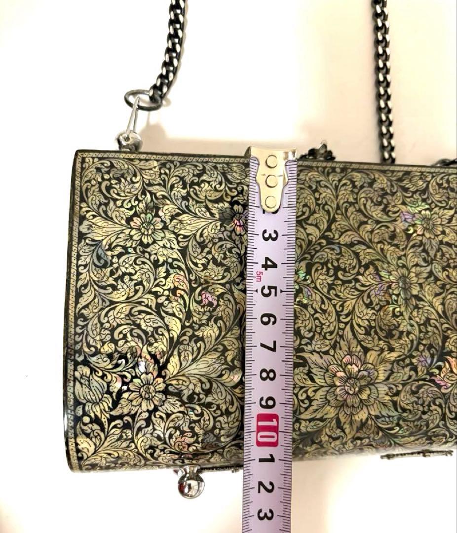 クラッチバッグ　螺鈿細工　パーティーバッグ