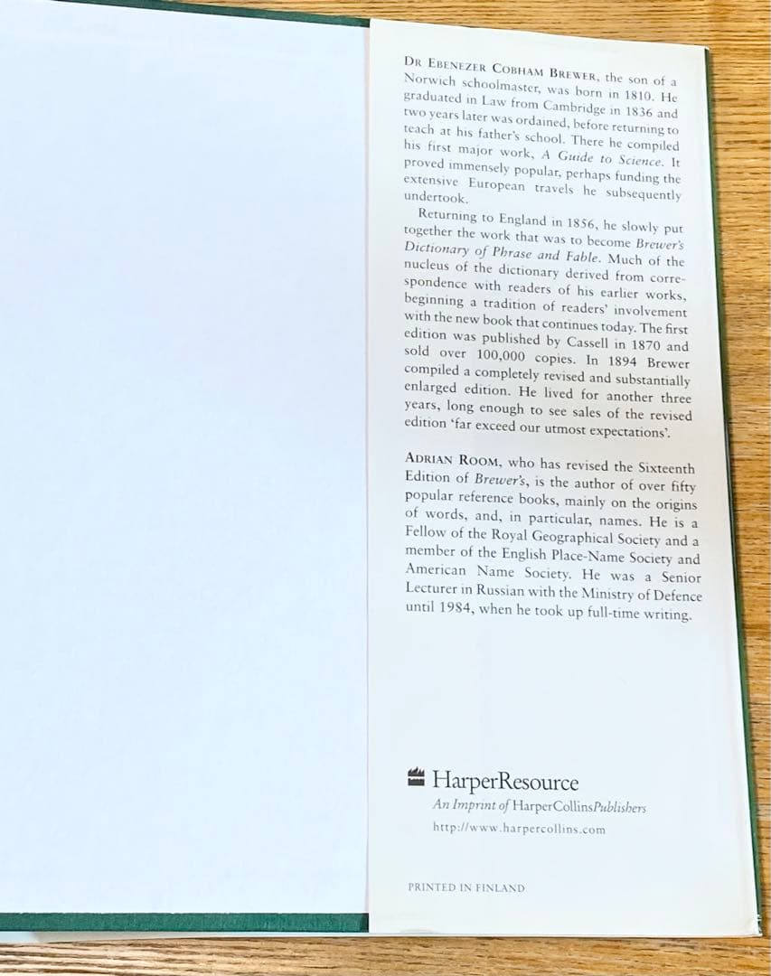 語学・辞書・学習参考書 Brewers' Dictionary of Phrase and Fable