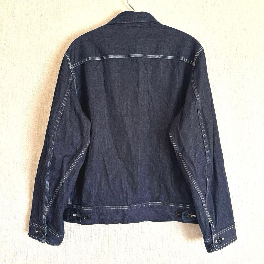【美品】LEE　デニムジャケット　91B　復刻　真っ紺　Mサイズ