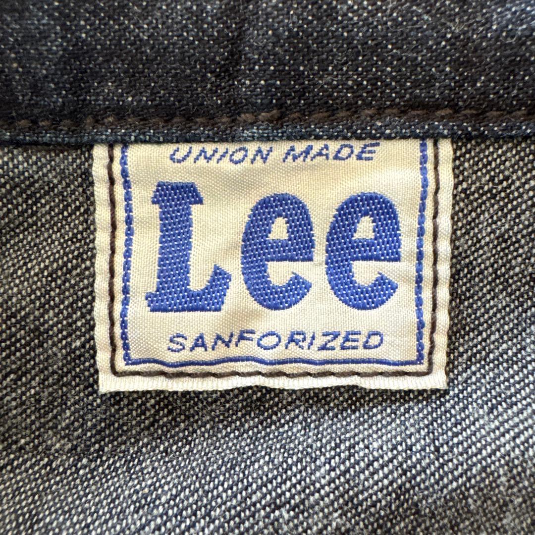 【美品】LEE　デニムジャケット　91B　復刻　真っ紺　Mサイズ