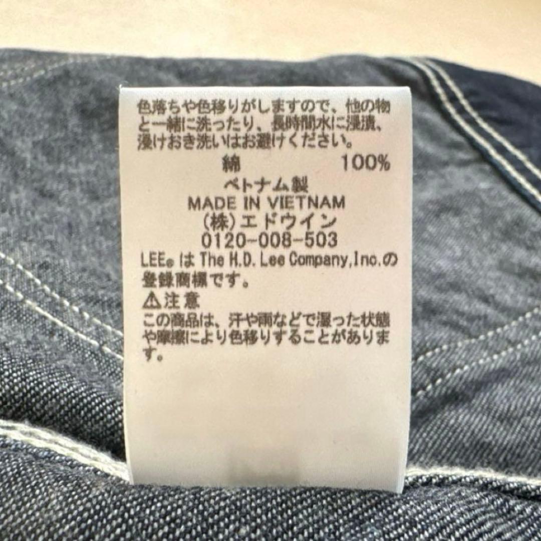 【美品】LEE　デニムジャケット　91B　復刻　真っ紺　Mサイズ