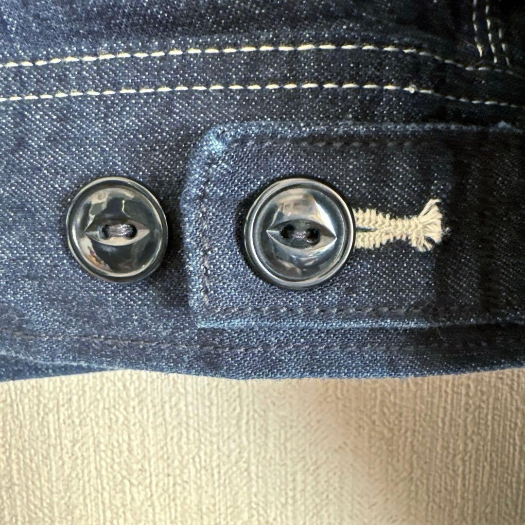 【美品】LEE　デニムジャケット　91B　復刻　真っ紺　Mサイズ