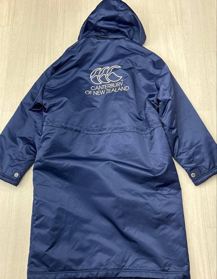 ■ 美品 カンタベリー ラグビー ベンチコート XL ネイビー 大きいサイズ