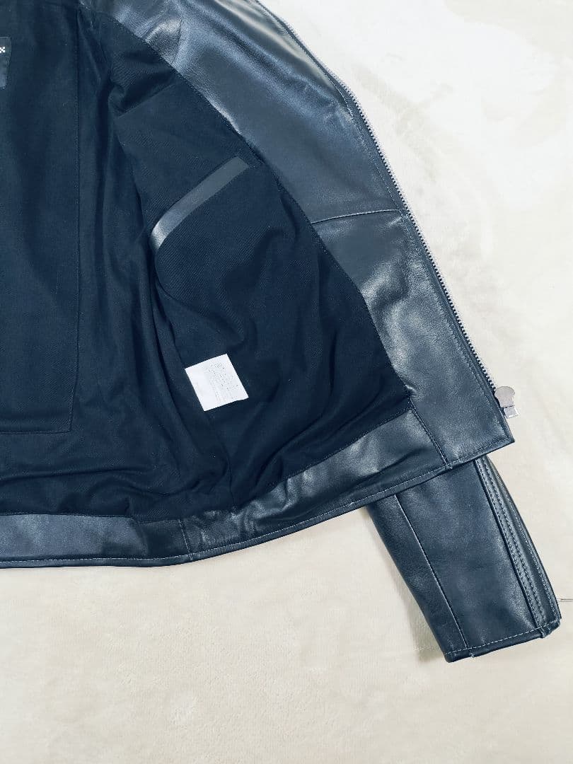 【良品】YELLOW CORN カウレザー ダブルライダース 黒 Lサイズ