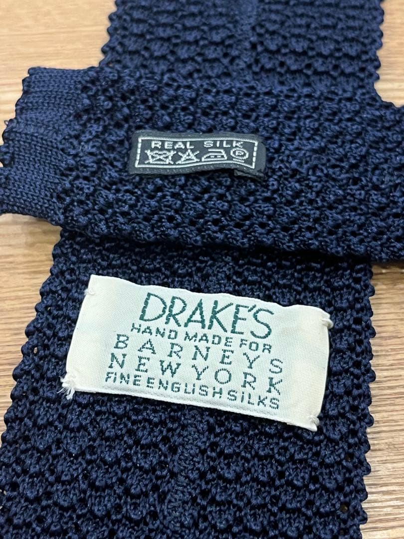 DRAKE'S×バーニーズニューヨーク　 シルクニットタイ