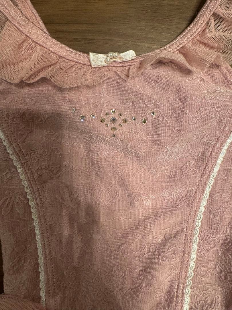 チャコット　バレエ　スカート付きレオタード　120cm ピンク