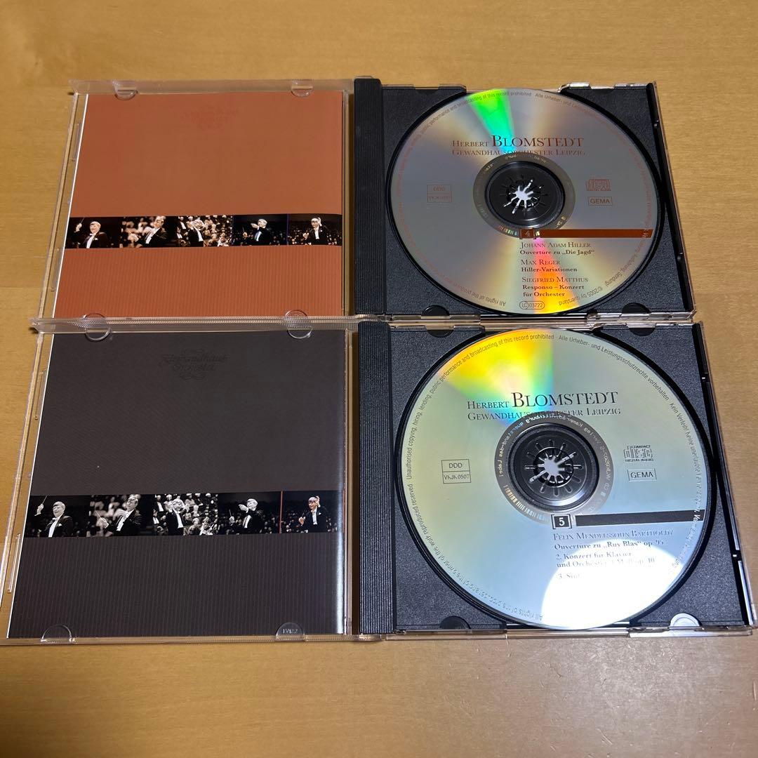 廃盤　ブロムシュテット＆ライプチヒ・ゲヴァントハウス管弦楽団ライヴ集5CD