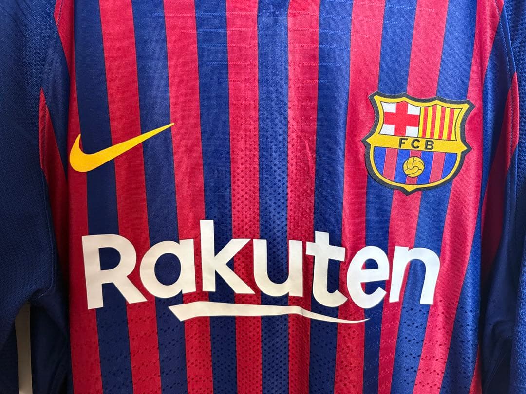 【激レア・選手支給品】メッシ バルセロナ 18/19 ホーム ユニフォーム CL