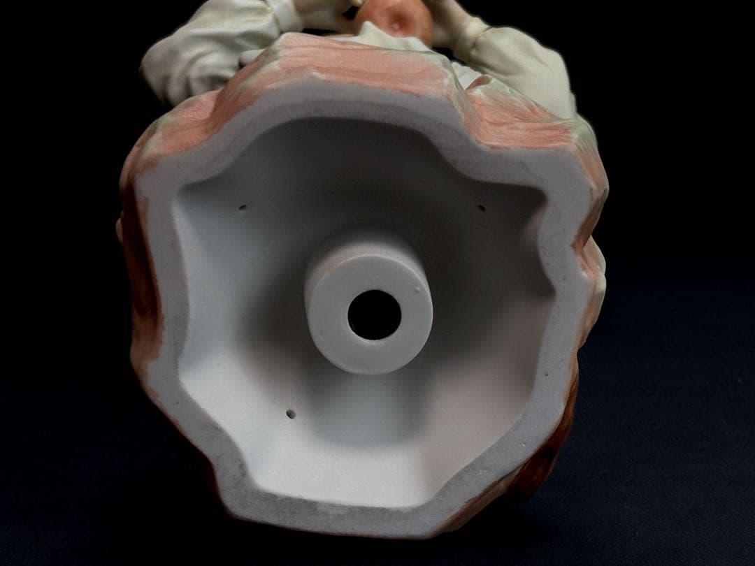 瀬戸ノベルティー 丸山陶器『果物の収穫』 磁器人形 2点まとめ R811185