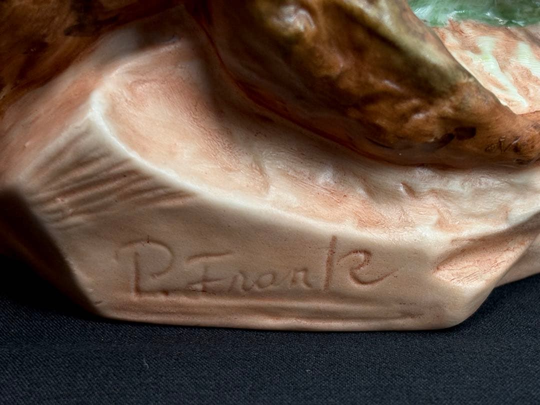 瀬戸ノベルティー 丸山陶器『果物の収穫』 磁器人形 2点まとめ R811185