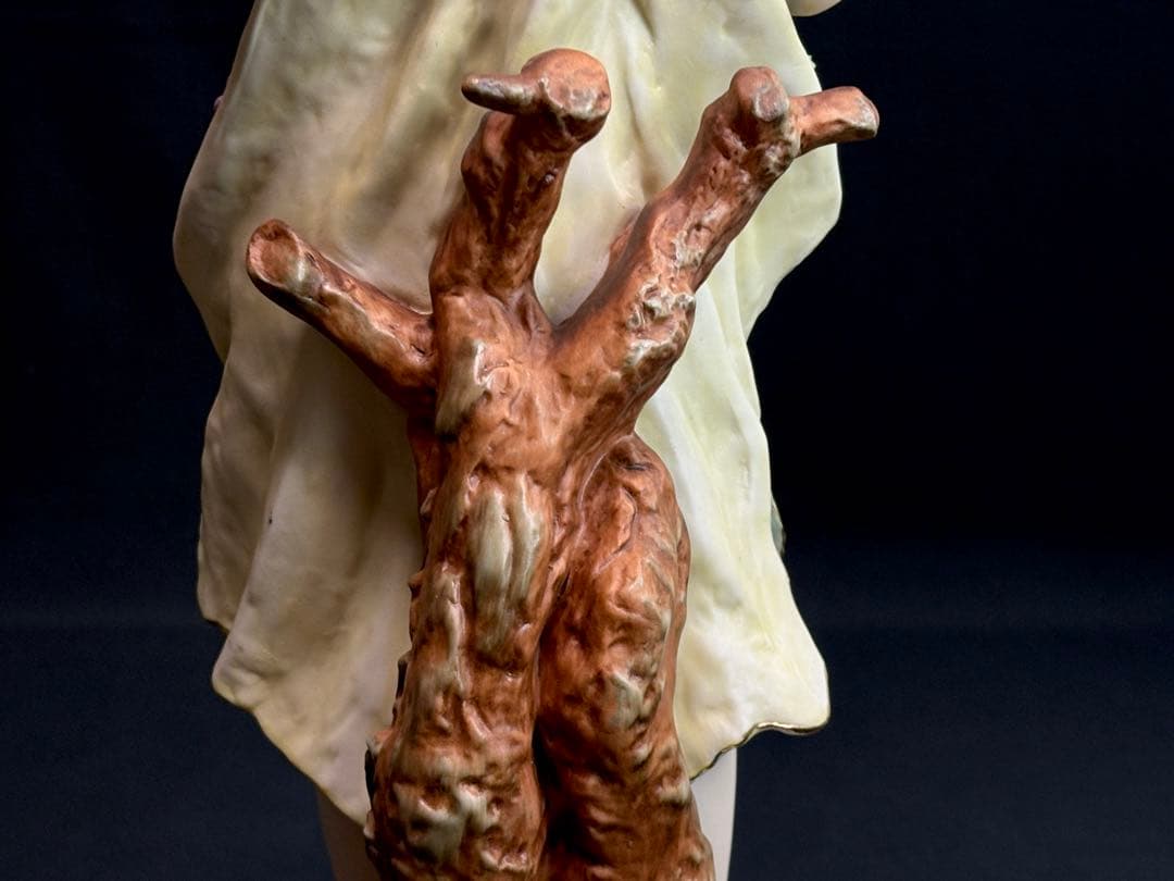 瀬戸ノベルティー 丸山陶器『果物の収穫』 磁器人形 2点まとめ R811185