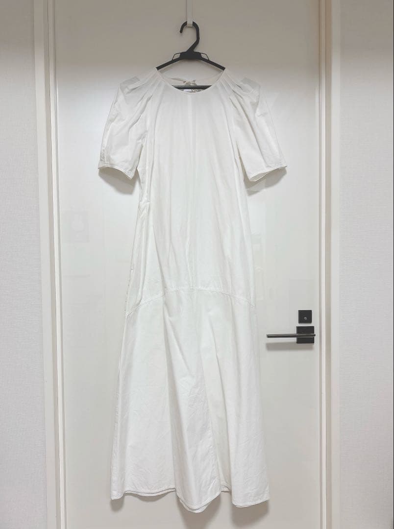 ユナイテッドアローズ オープンバック パフスリーブ ワンピース