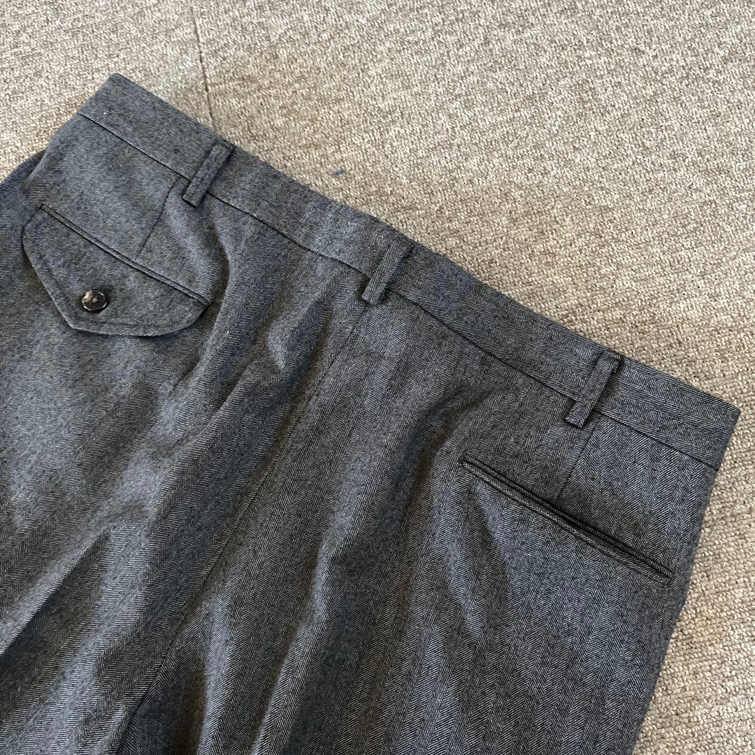 ポロバイラルフローレン　スラックス　グレー　ダブル