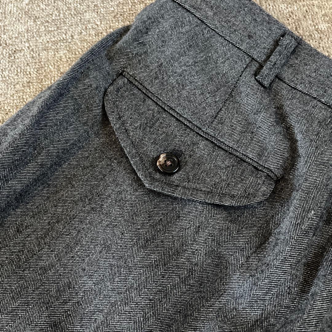 ポロバイラルフローレン　スラックス　グレー　ダブル