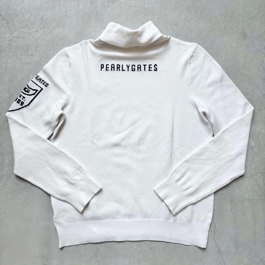 PEARLEY GATES パーリーゲイツ タートルネックニットセーター ロゴ