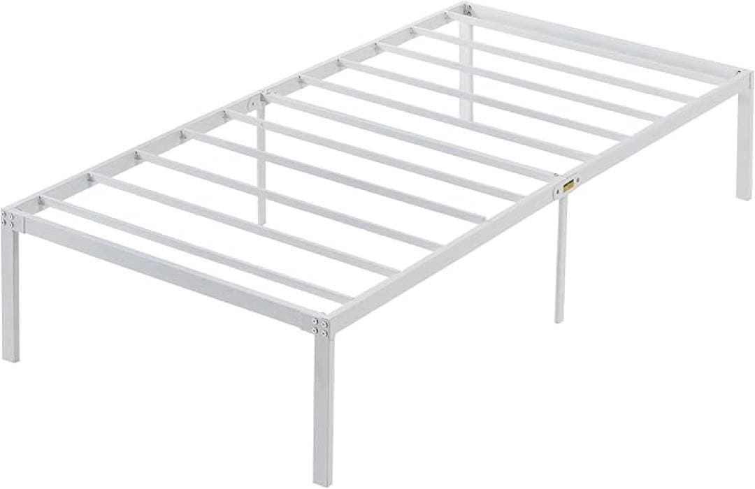 ✨人気✨ シングル ベットフレーム 組み立て ローベット ホワイト 寝具 頑丈