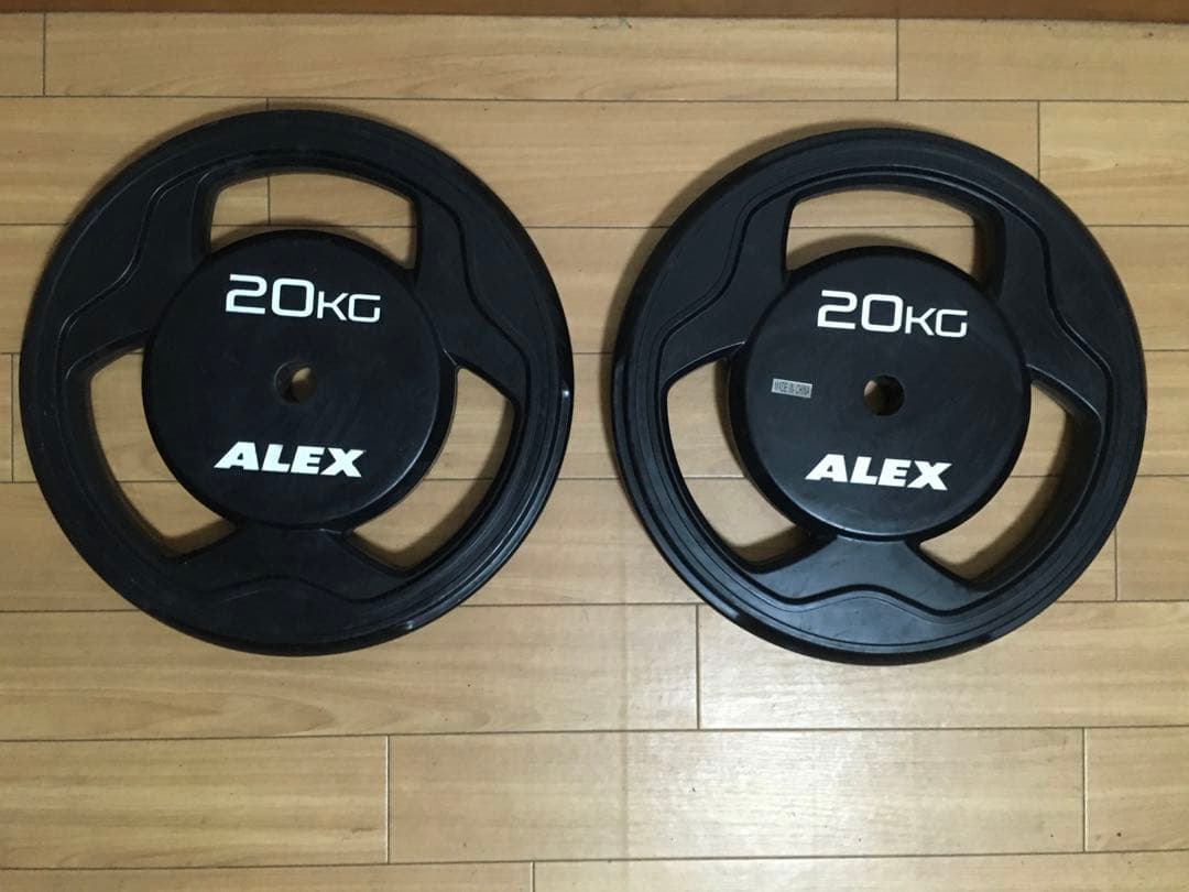 ① ALEX BPRラバープレート20kg × 1枚
