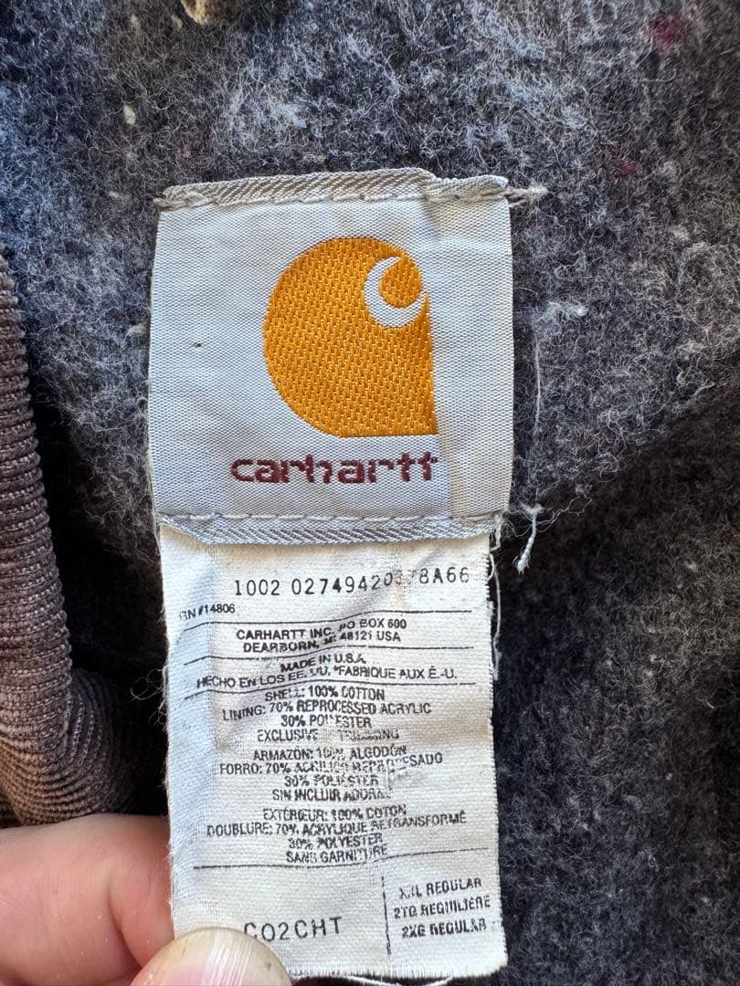 Musk　Carhartt ブラウンカジュアルジャケット