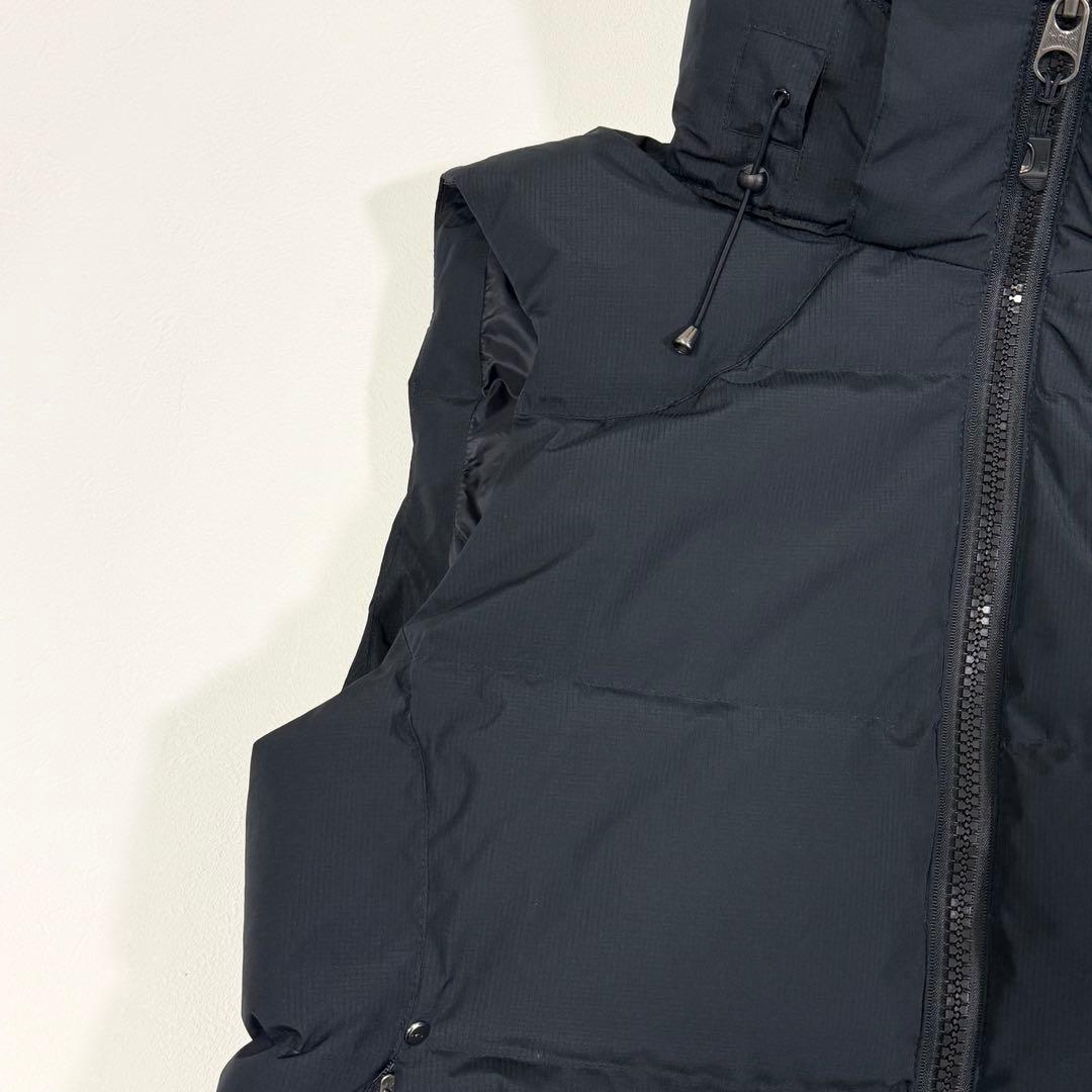 平成ギャル ダウンベスト ビッグポニー フード 近年 ブラック S