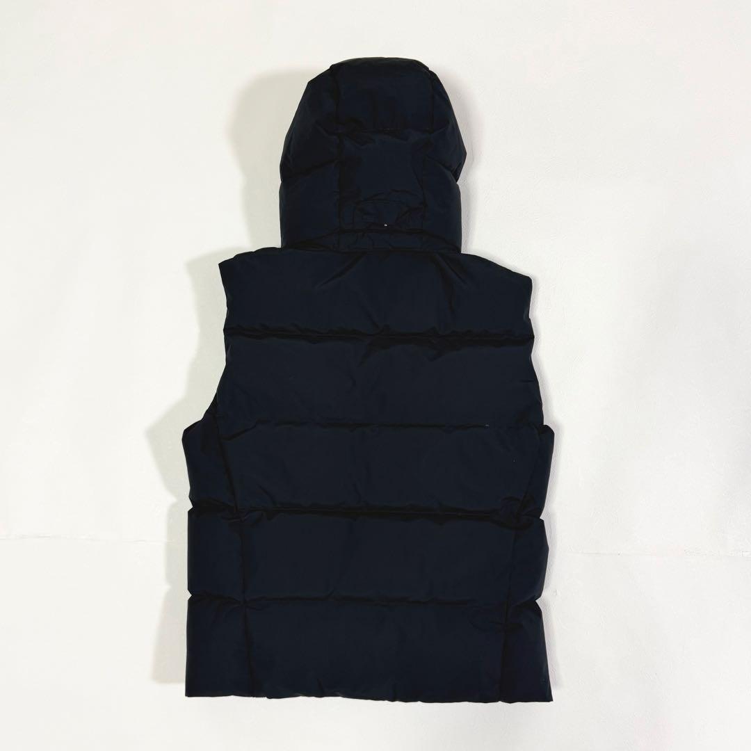 平成ギャル ダウンベスト ビッグポニー フード 近年 ブラック S