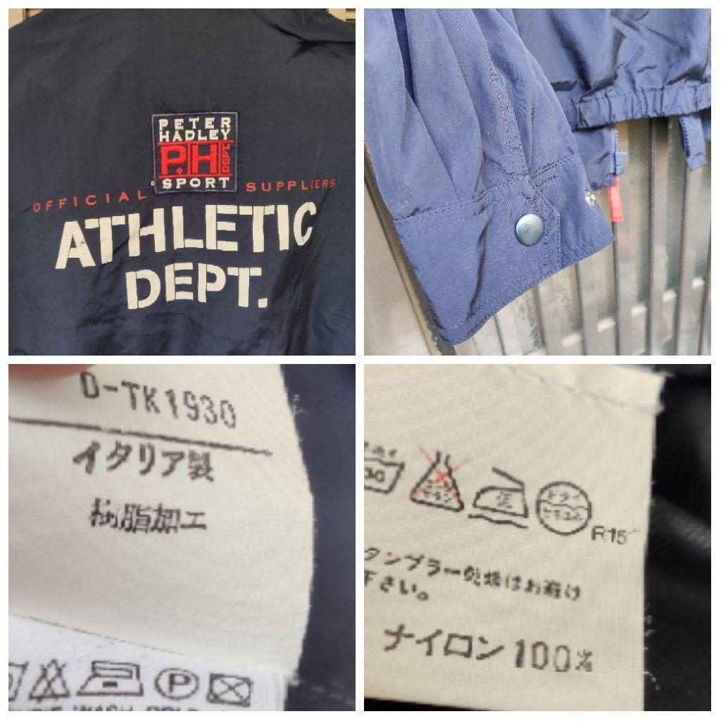 PETER HADLEYピーターハドレー　イタリアンカジュアル濃紺のナイロン