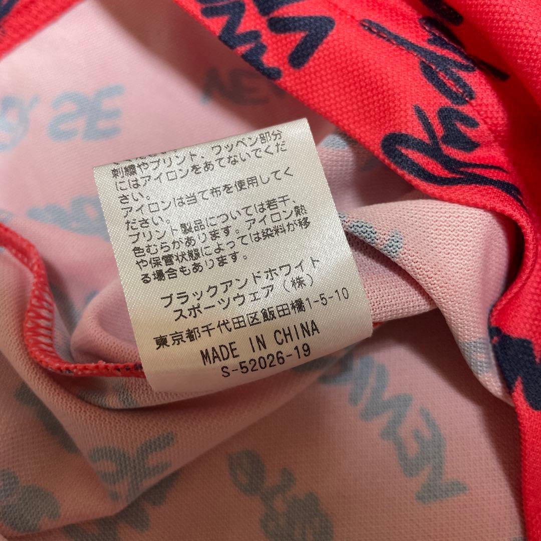 美品 and per se アンパスィ ポロシャツ メンズ L 総柄 レッド系