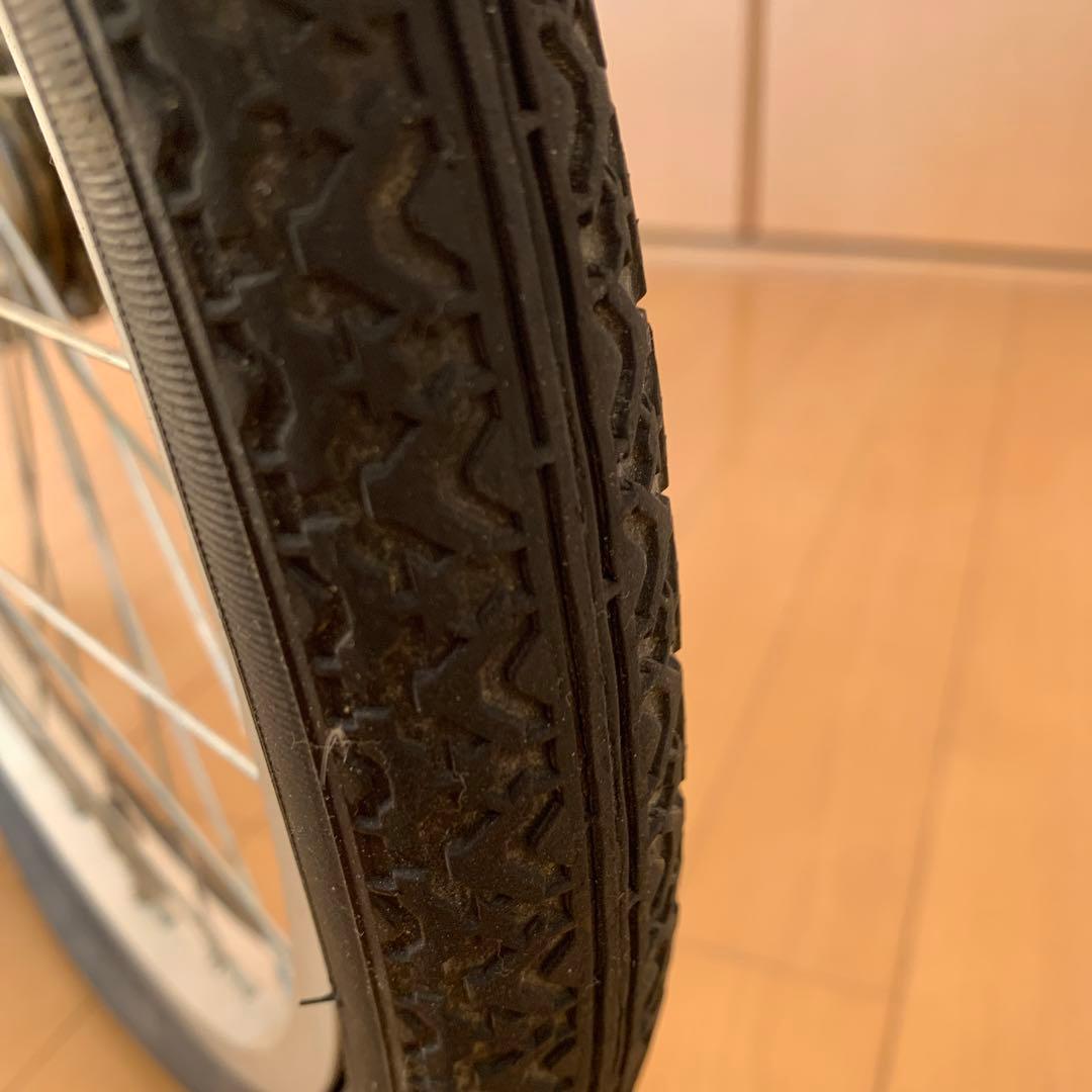 新品・未使用　２０インチ　折りたたみ自転車 パールホワイト