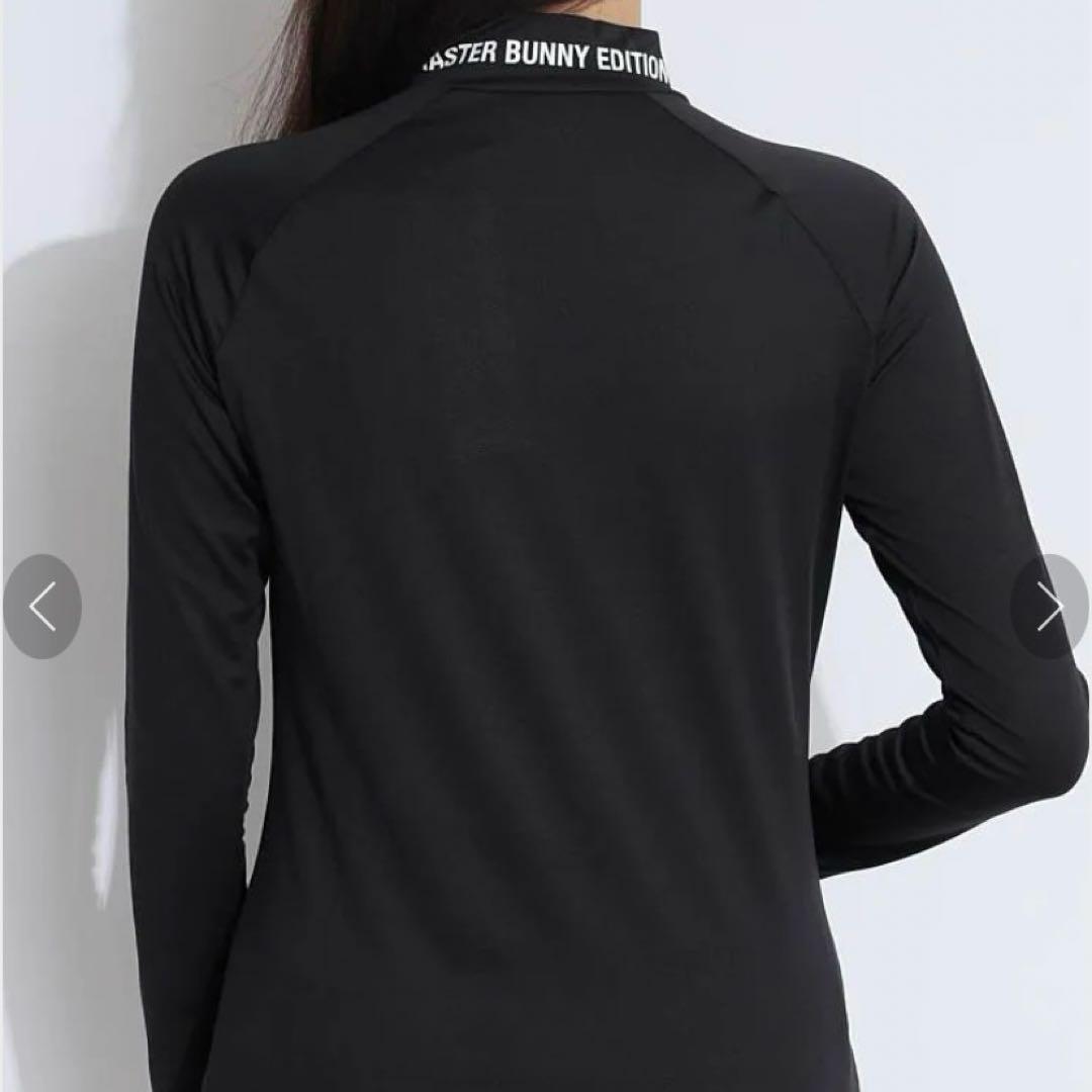 パーリーゲイツ☆新品 マスターバニー クールコア微メッシュモックネックカットソー