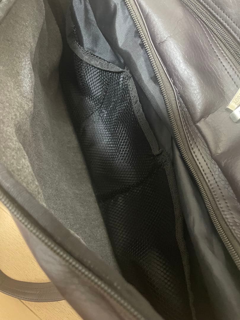 EASTBOY スクールバッグ　焦げ茶　ピンク女神刺繍　ブラウン　スクバ